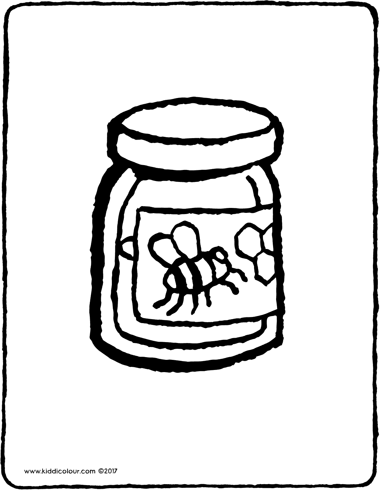 Honey Pot Coloring Page At Free Printable Colorings Pages To Print And Color 