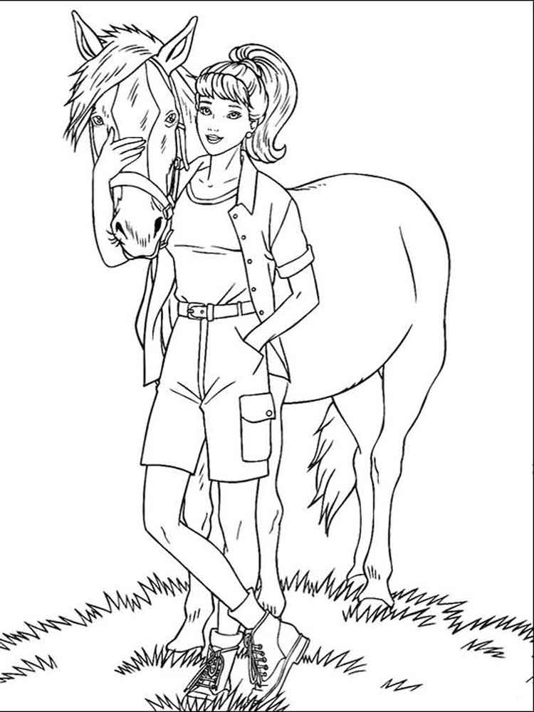 Horse Coloring Pages For Girls at GetColorings.com   Free printable ...