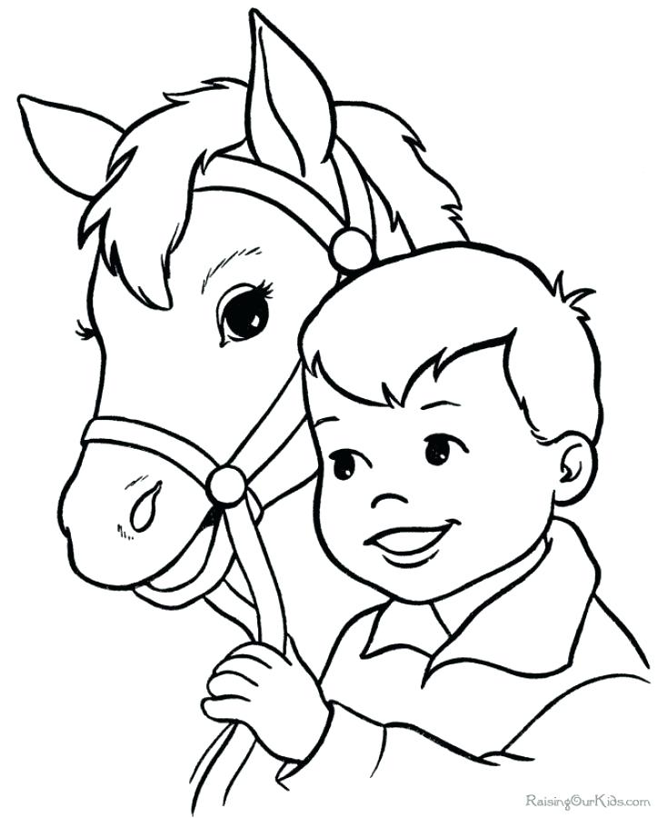 Horse Face Coloring Pages at GetColorings.com | Free printable