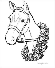 Horse Racing Coloring Pages at GetColorings.com | Free printable