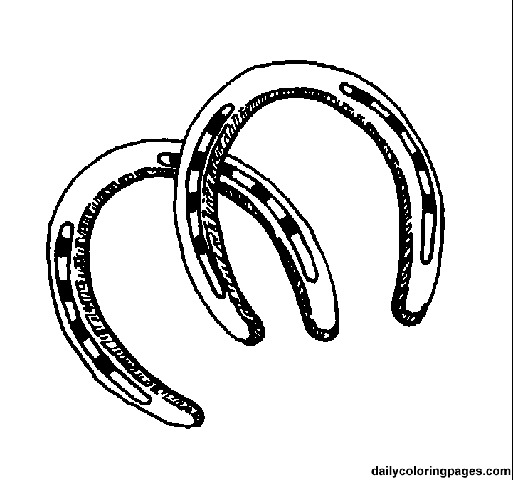 Horseshoe Coloring Page at GetColorings.com | Free printable colorings