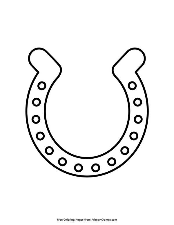 Horseshoe Coloring Page at GetColorings.com | Free printable colorings