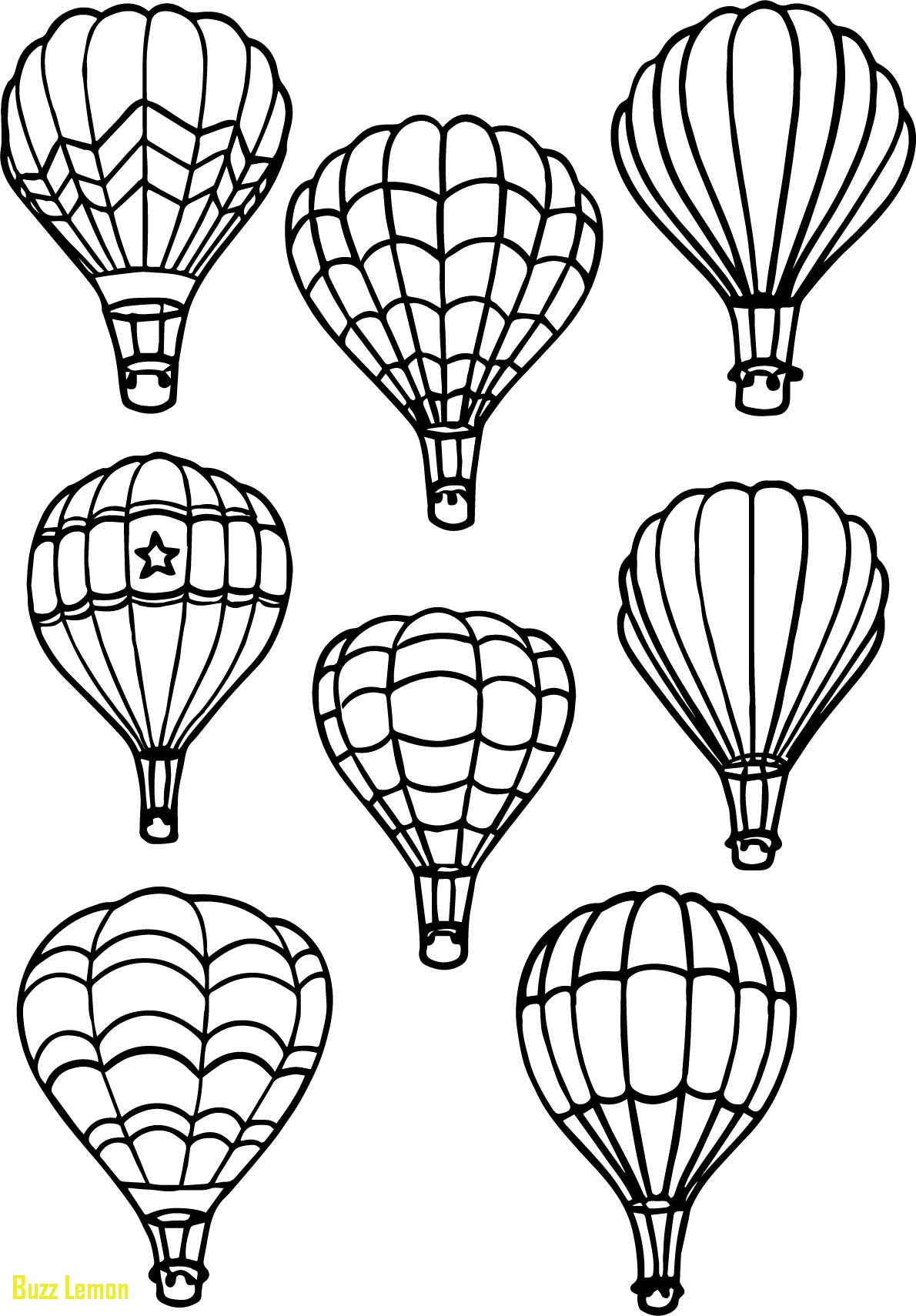 Hot Air Balloon Coloring Page at Free printable