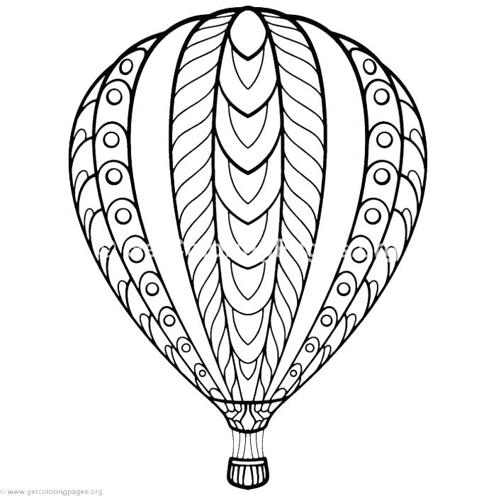 Hot Air Balloon Coloring Pages Free Printable
