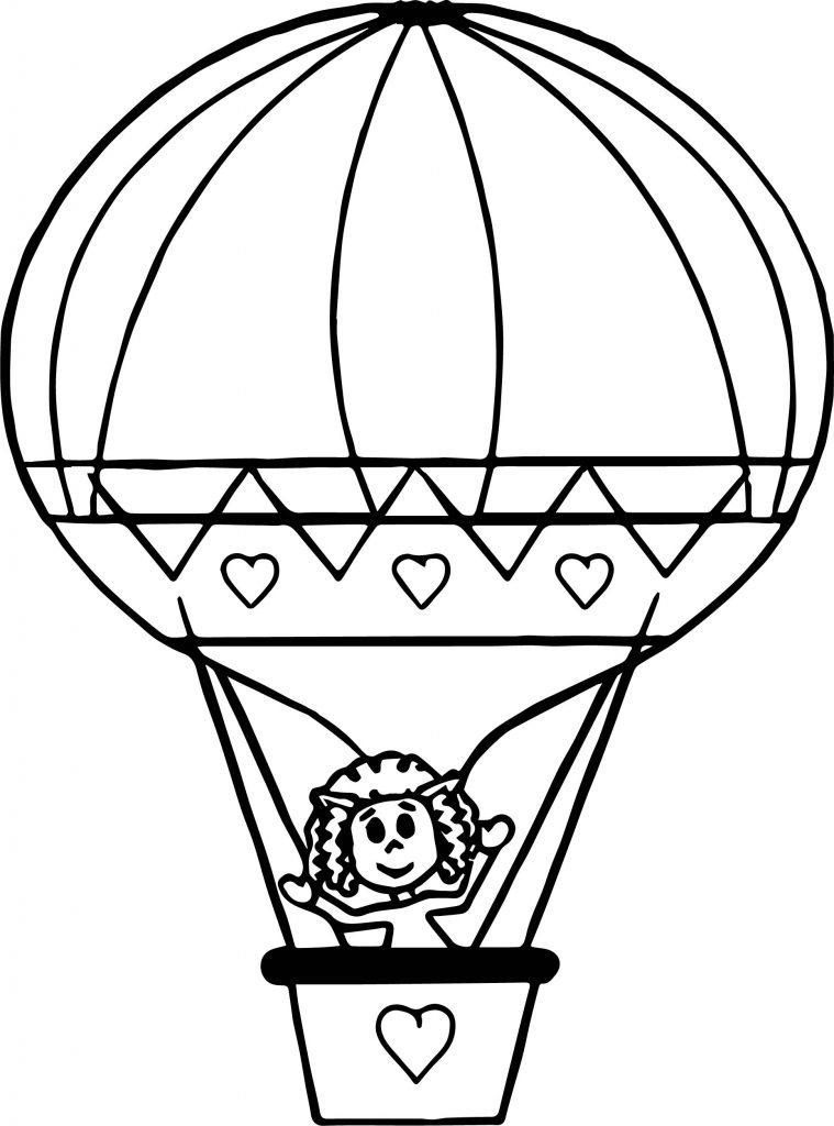 Hot Air Balloon Coloring Pages Free Printable At GetColorings Free Printable Colorings 