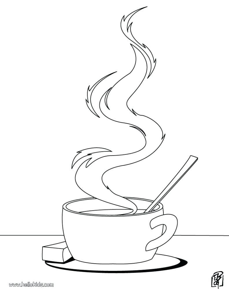 Hot Chocolate Coloring Page at GetColorings.com | Free printable