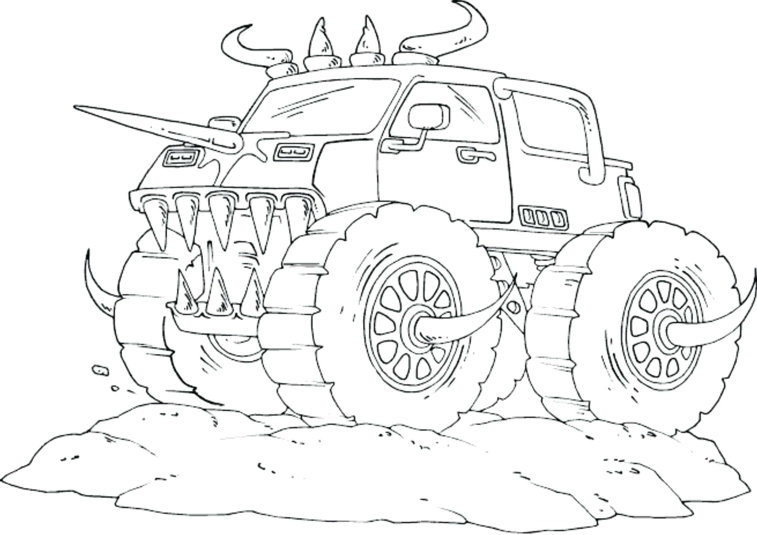 Monster Truck Coloring Pages To Print At GetColorings Free 