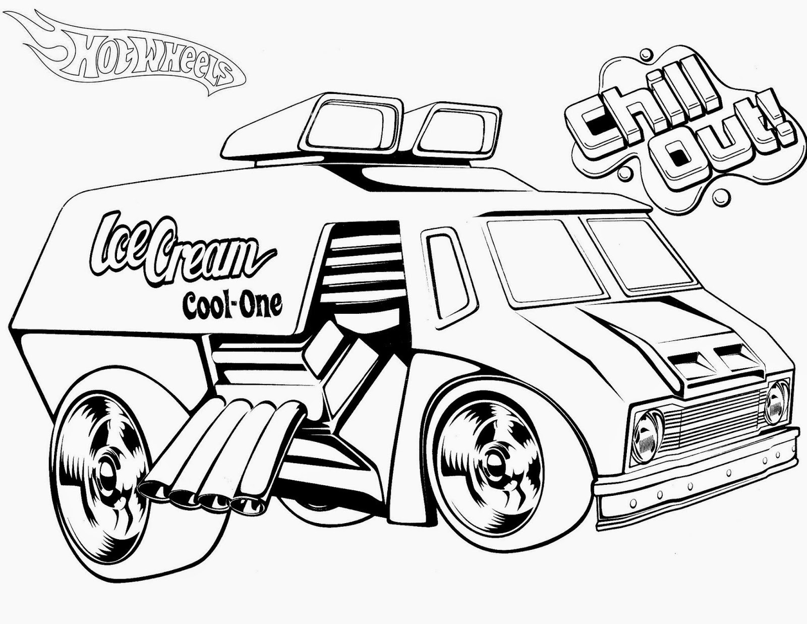 Hot Wheels Monster Truck Coloring Pages at Free