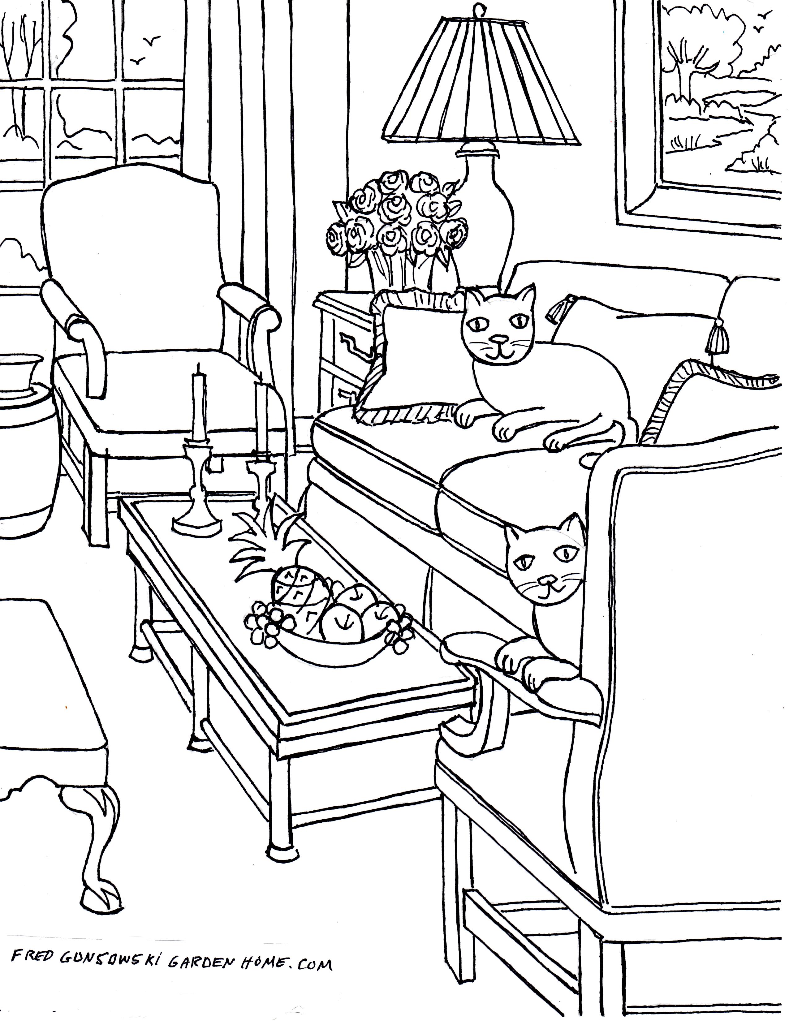 House Interior Coloring Pages at GetColorings com Free printable