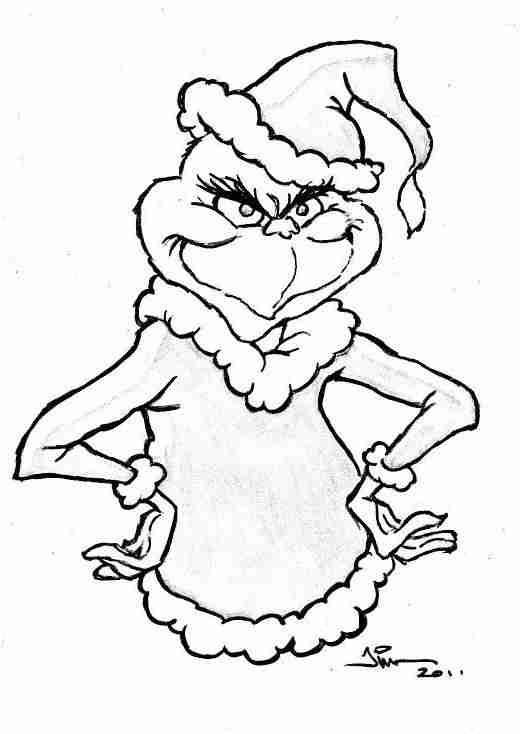 How The Grinch Stole Christmas Coloring Pages at