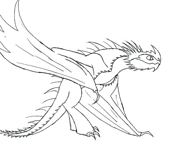 600x498 Toothless The Dragon Coloring Pages