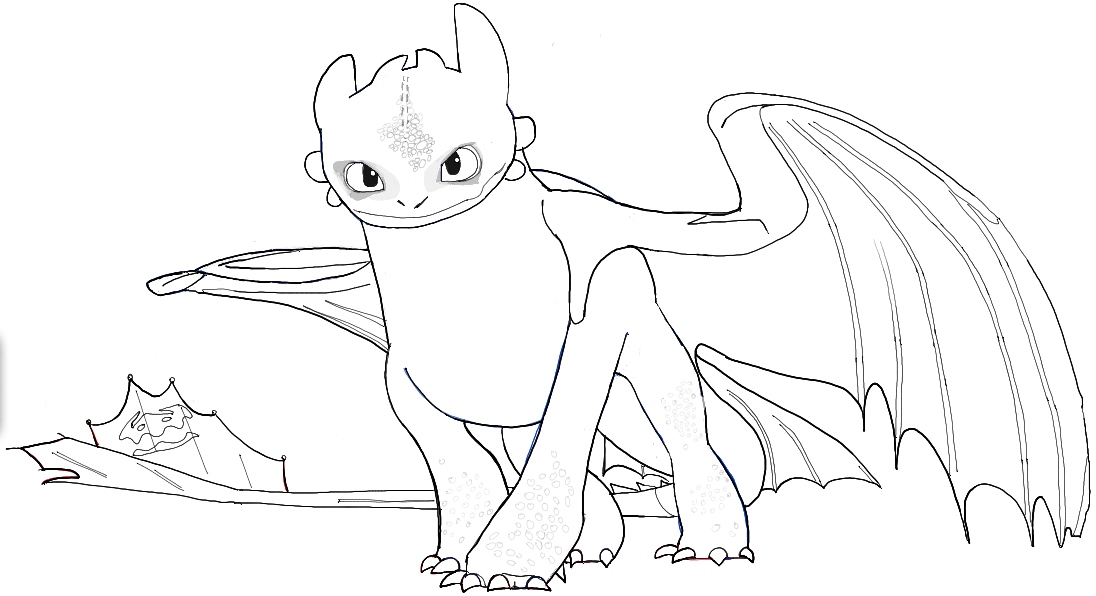 1096x596 Toothless Coloring Pages Elegant Free Of How To