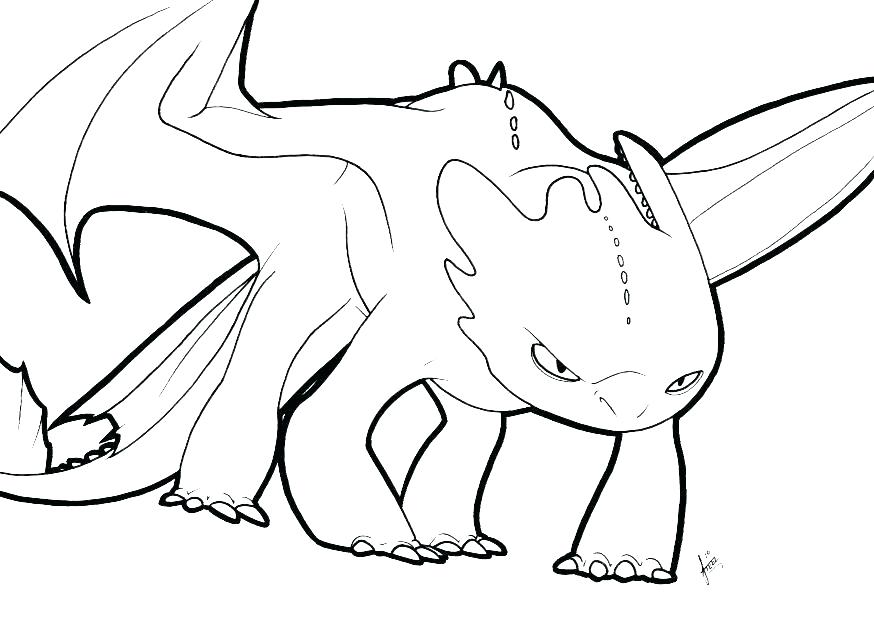 How To Train Your Dragon Coloring Pages Toothless At
