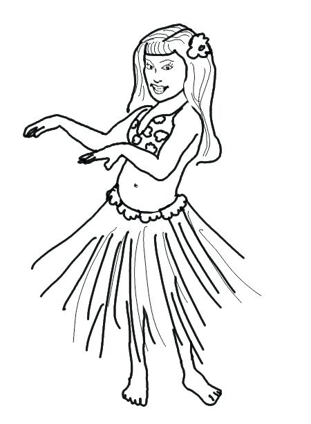 Hula Dancer Coloring Page at GetColorings.com | Free ...