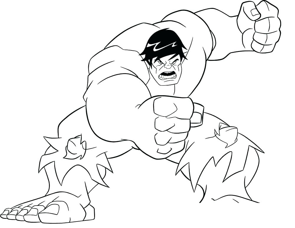 Hulk Smash Coloring Pages At GetColorings Free Printable 