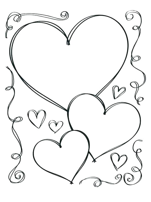 Human Heart Worksheet Blank Sketch Coloring Page