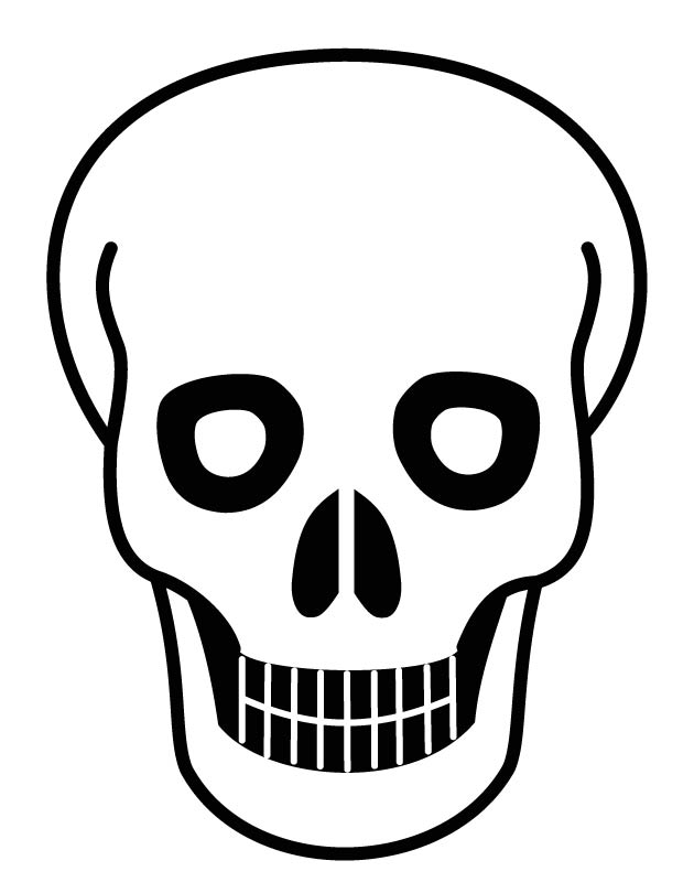 Human Skull Coloring Pages at Free printable