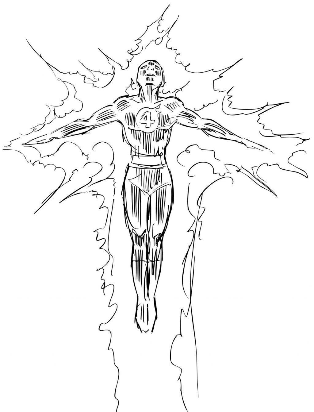 Human Torch Coloring Page at GetColorings.com | Free printable