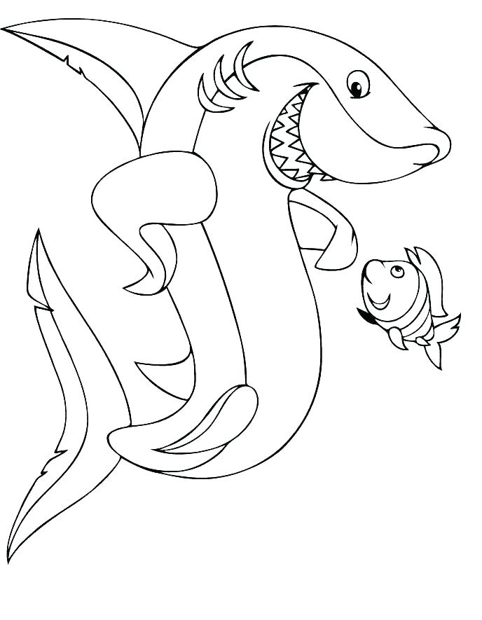 Hungry Shark Coloring Pages at GetColorings.com | Free printable