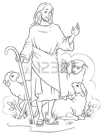 I Am The Good Shepherd Coloring Pages at GetColorings.com | Free