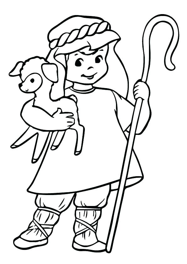 Coloring Pages Of Sheep And Shepherds Coloring Pages Shepherd Pastor 