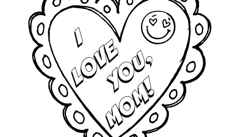 I Love Mom Coloring Pages at GetColorings.com | Free printable