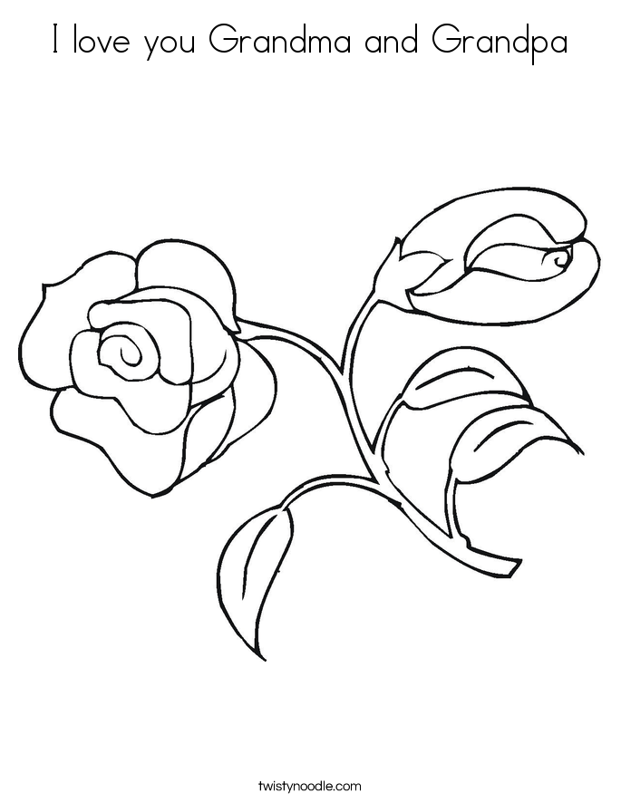 I Love My Grandma Coloring Pages at GetColorings.com | Free printable