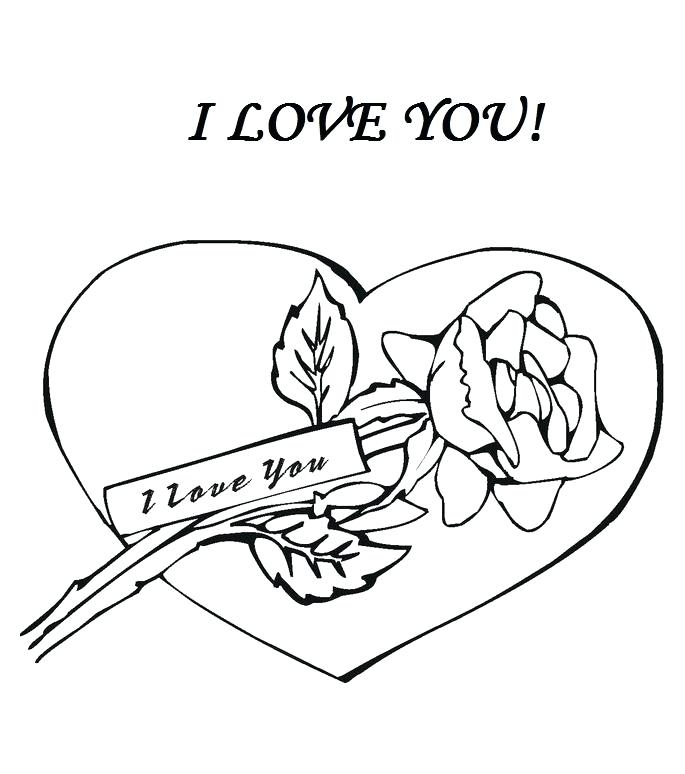 I Love You Coloring Pages at GetColorings.com | Free ...