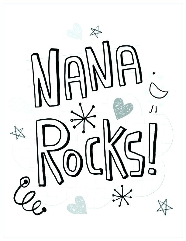 I Love You Nana Coloring Pages at Free printable