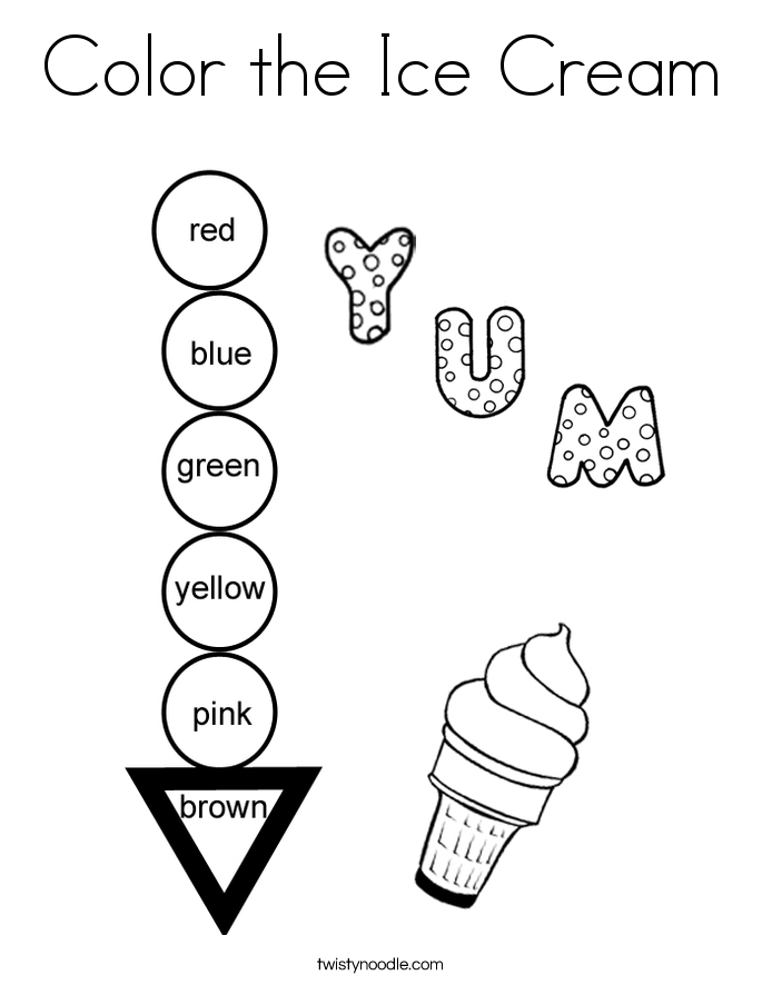 Ice Cream Scoop Coloring Page At Getcolorings Free Printable