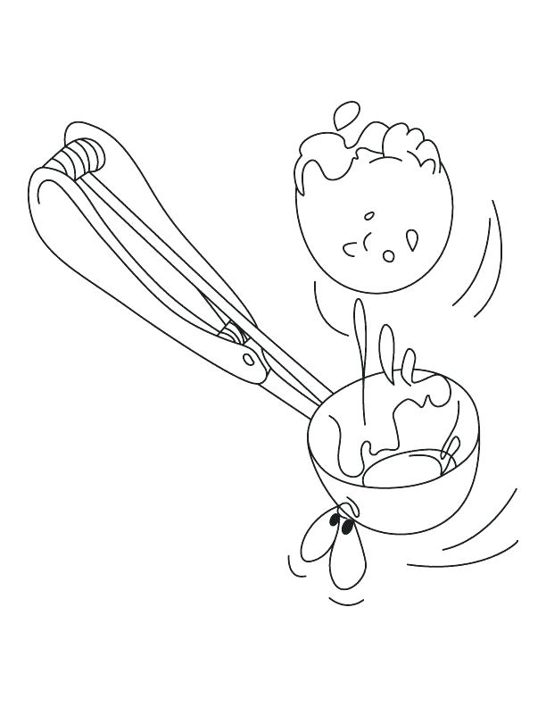 Ice Cream Scoop Coloring Page at GetColorings.com | Free printable