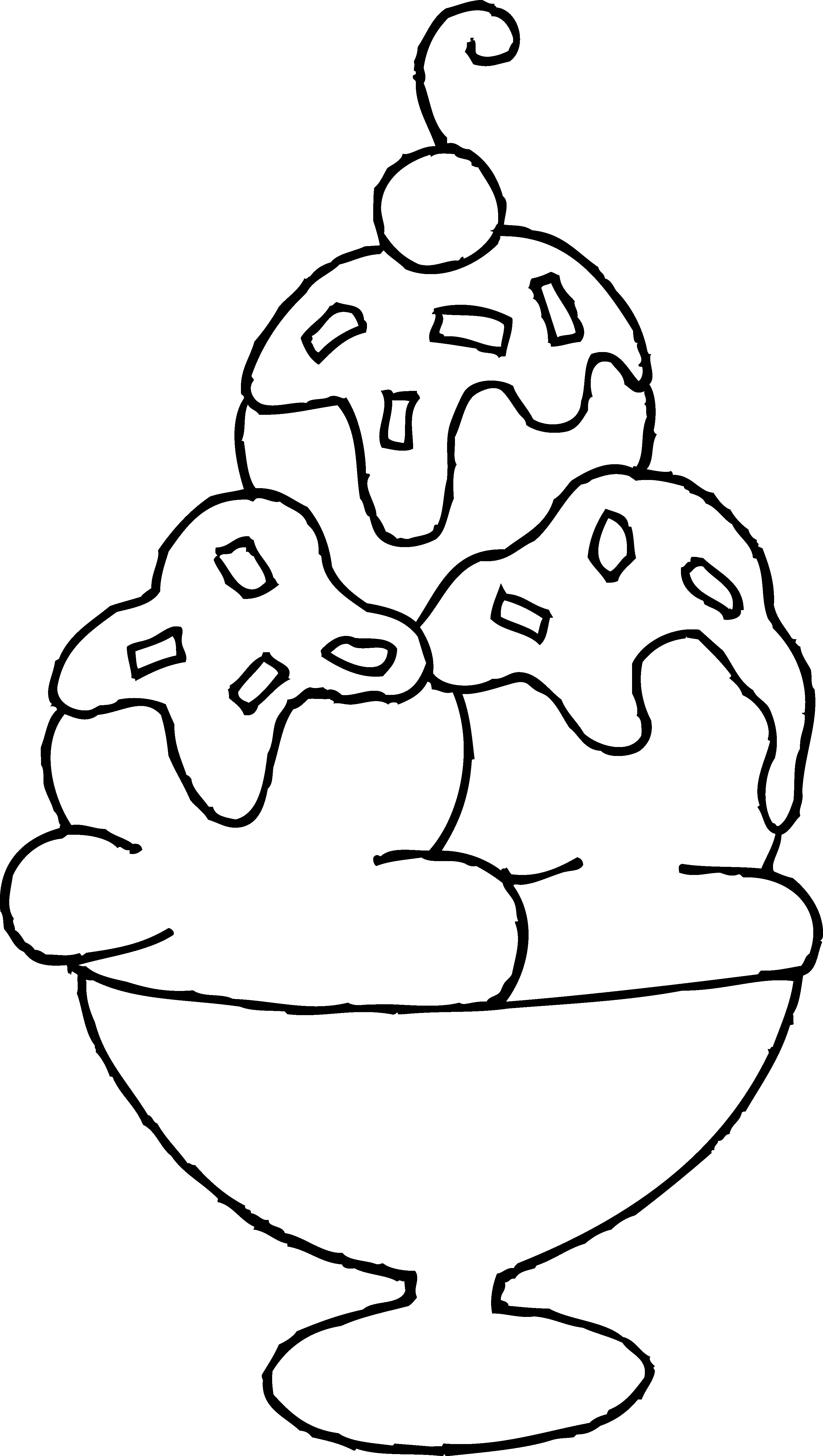 Ice Cream Sundae Coloring Page At GetColorings Free Printable 