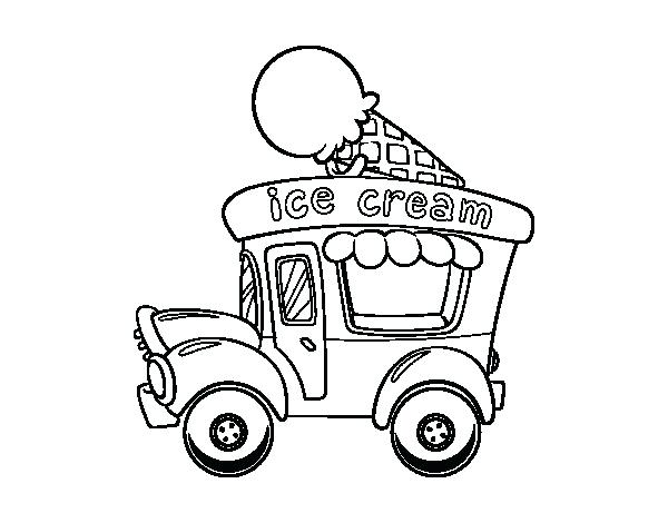 Ice Cream Truck Coloring Page at GetColorings.com | Free printable