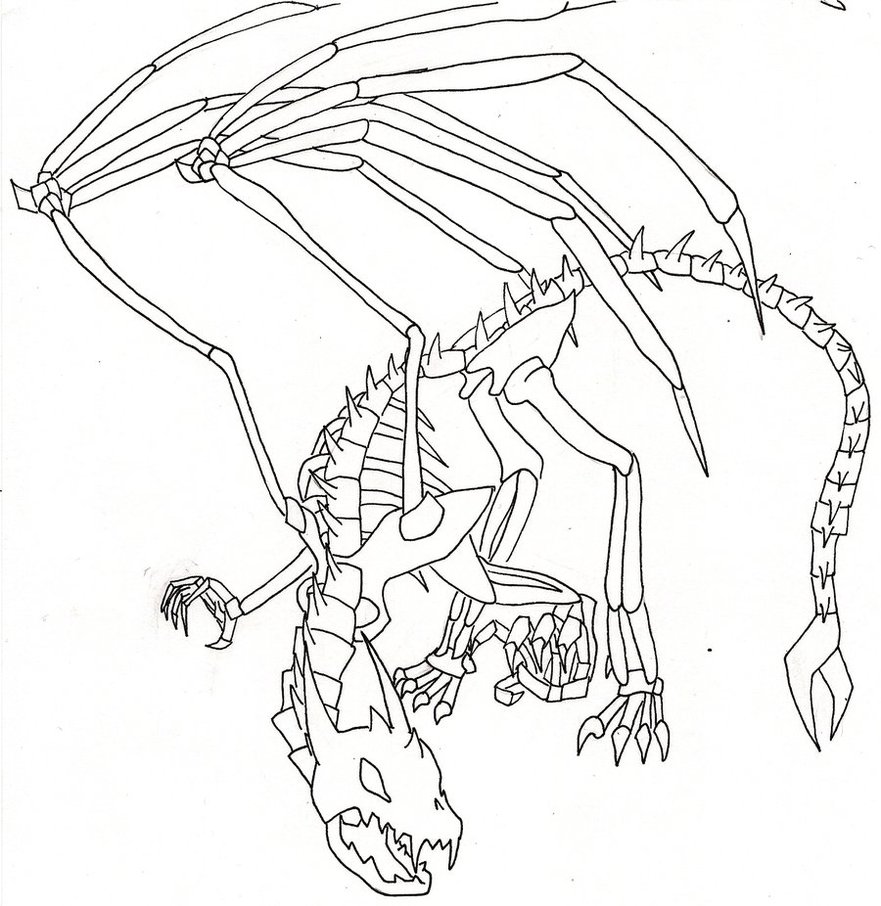 crystal dragon coloring pages