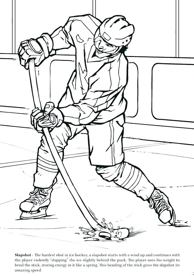Ice Hockey Goalie Coloring Pages at GetColorings.com ...