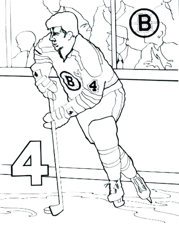 Ice Hockey Goalie Coloring Pages At Free Printable