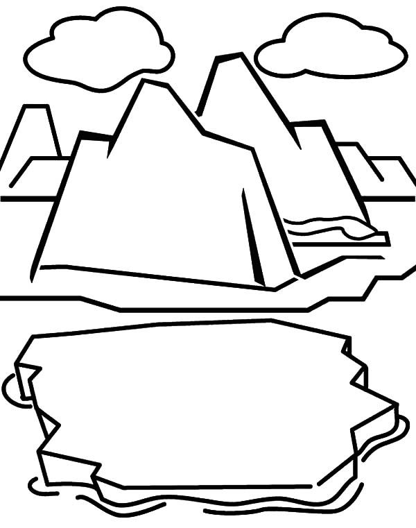 Iceberg Coloring Page At Getcolorings Free Printable Colorings