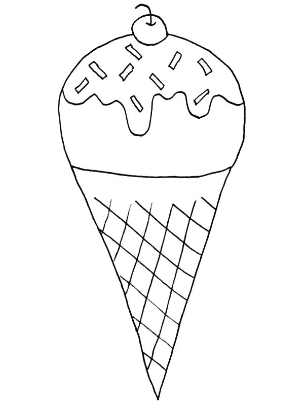 Icecream Cone Coloring Page at GetColorings.com | Free printable