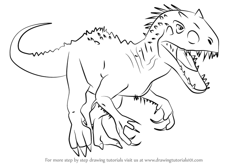 indominus rex coloring page at getcolorings  free