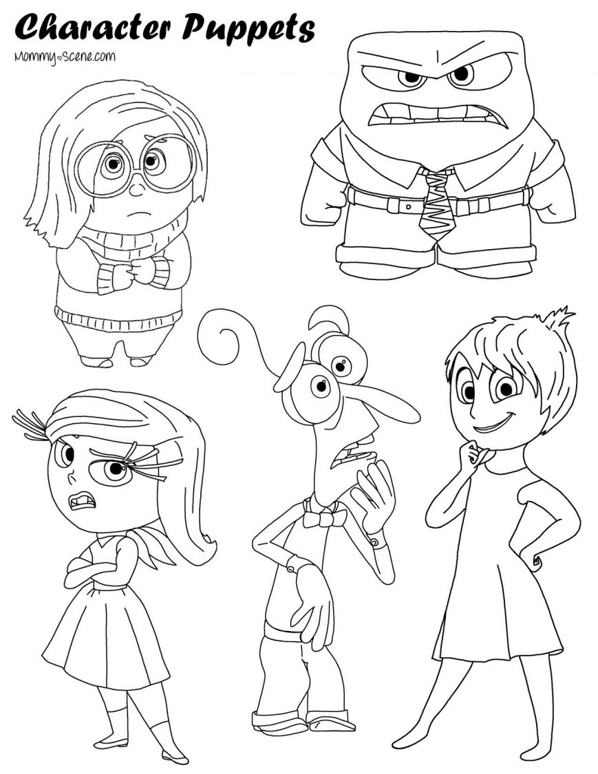 Inside Out Coloring Pages Disgust at GetColorings.com | Free printable