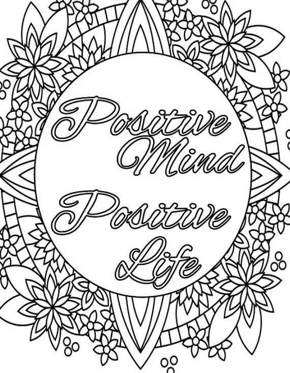 Inspirational Quotes Coloring Pages At GetColorings Free 