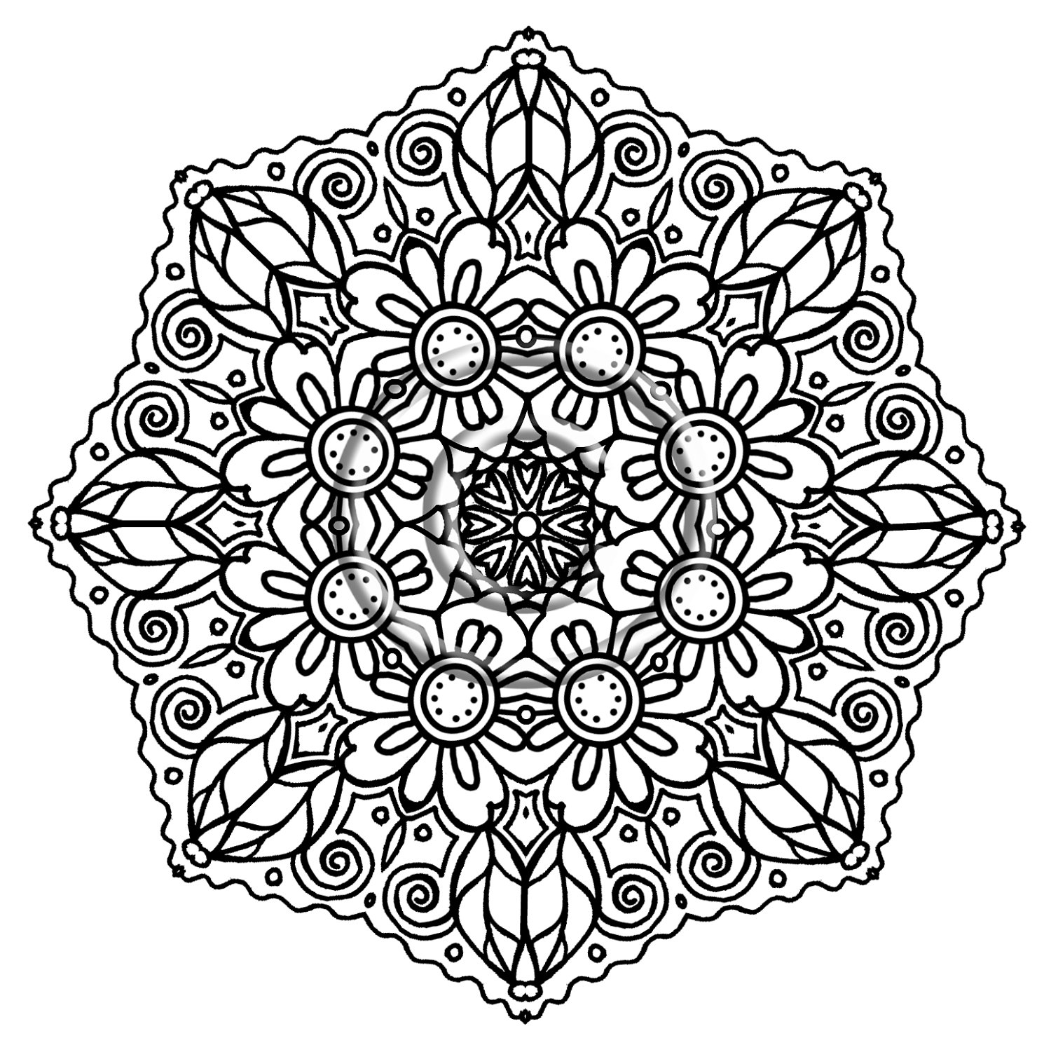 Intricate Mandala Coloring Pages at GetColorings.com ...