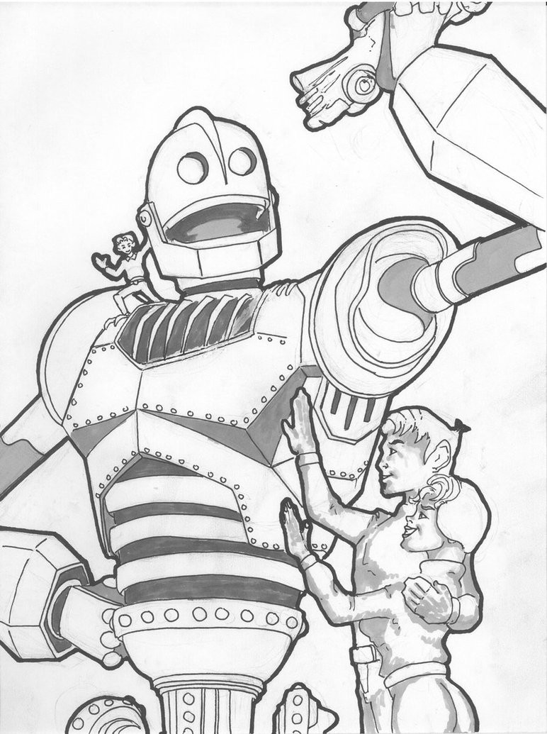 Iron Giant Coloring Page at GetColorings.com | Free printable colorings
