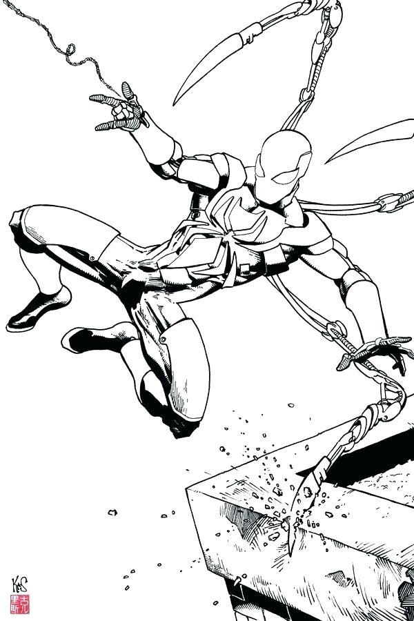 Iron Spider Coloring Pages At Getcolorings Com Free Printable