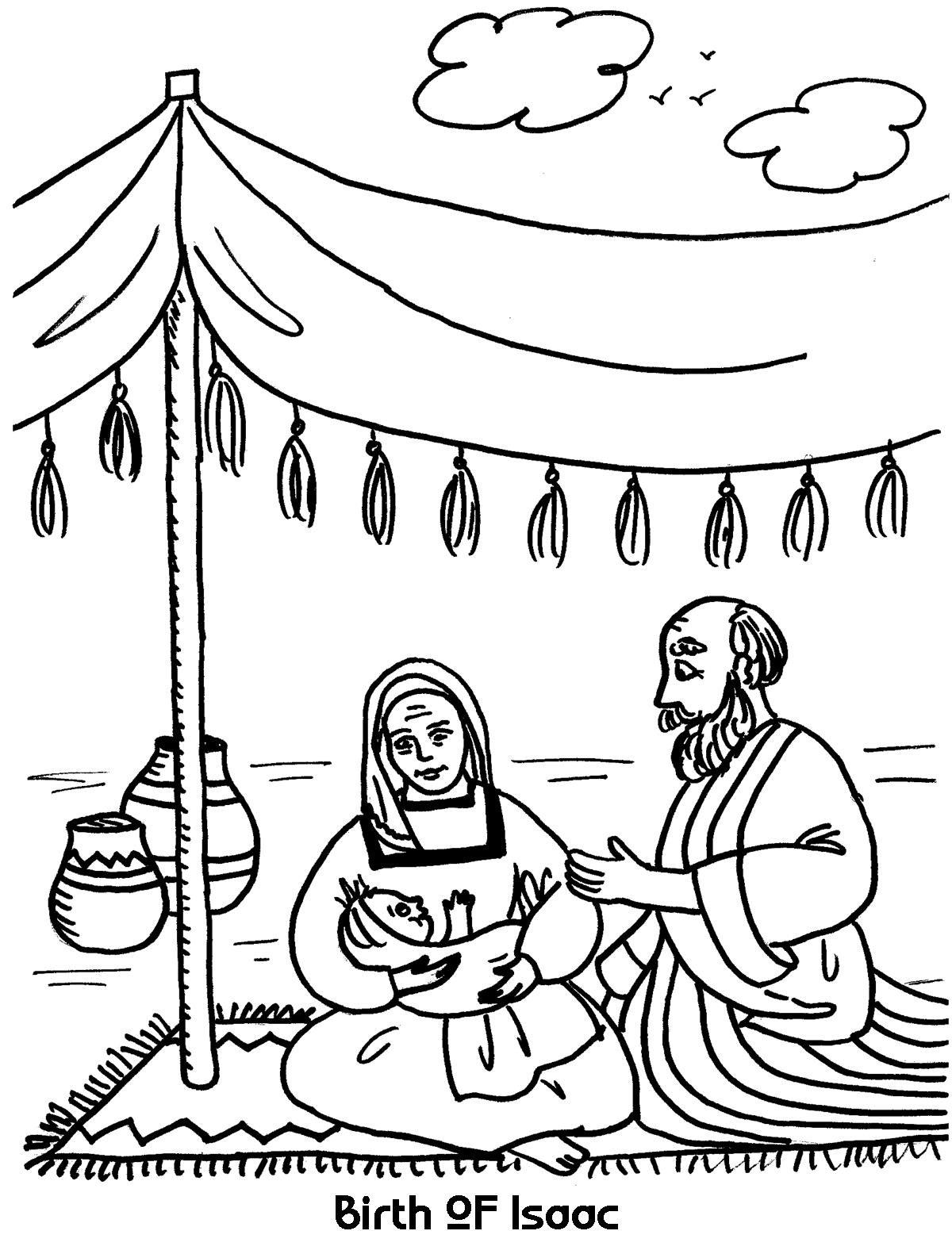 Isaac Is Born Coloring Pages At GetColorings Free Printable