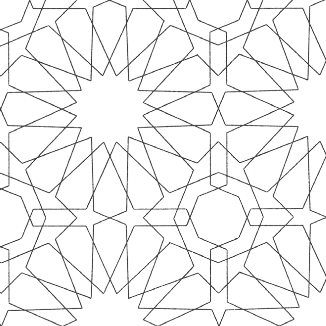 Islamic Geometric Patterns Coloring Pages at GetColorings ...