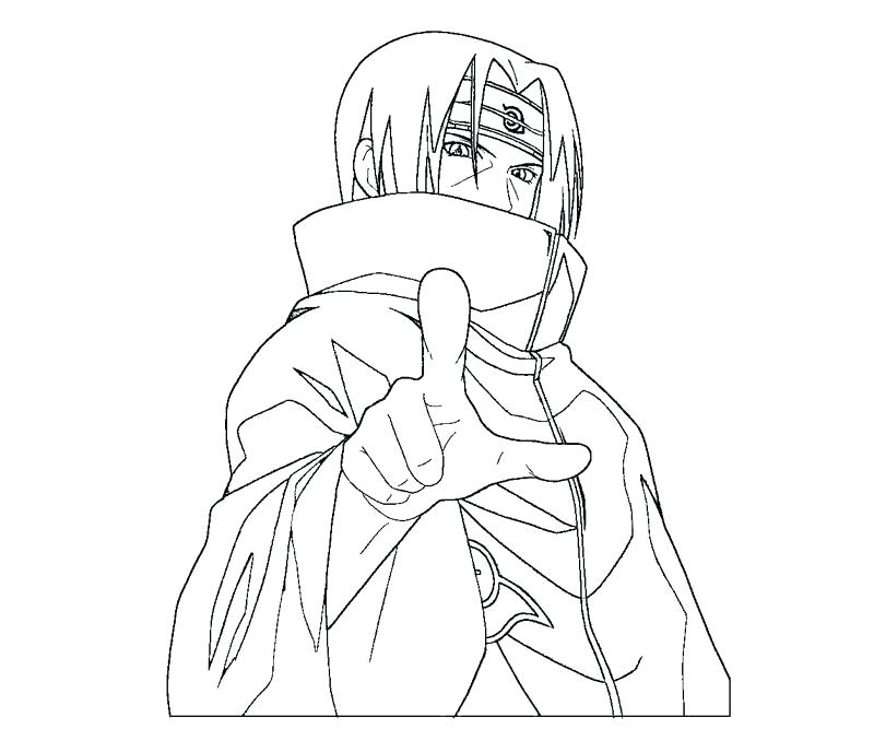 Itachi Uchiha Coloring Pages at GetColoringscom Free