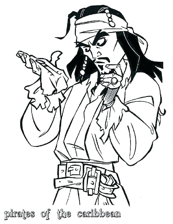 Jack Sparrow Coloring Pages at GetColorings.com | Free printable