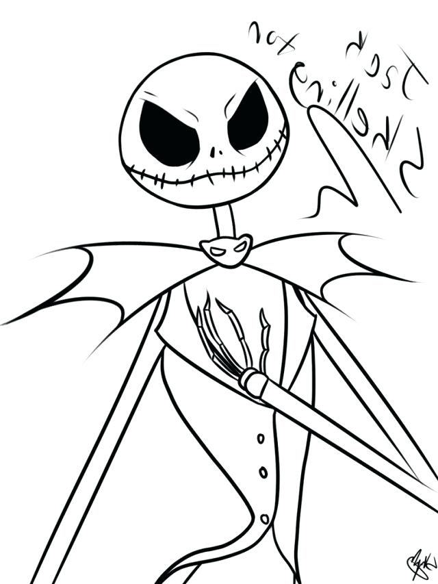 Jack The Pumpkin King Coloring Pages at GetColorings.com | Free