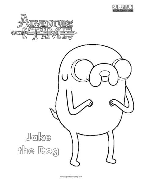 Jake The Dog Coloring Pages At Free Printable